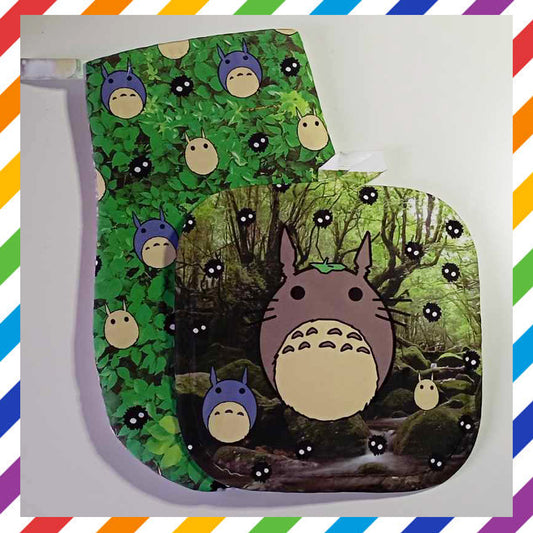 Potato Totoro glove and potholder