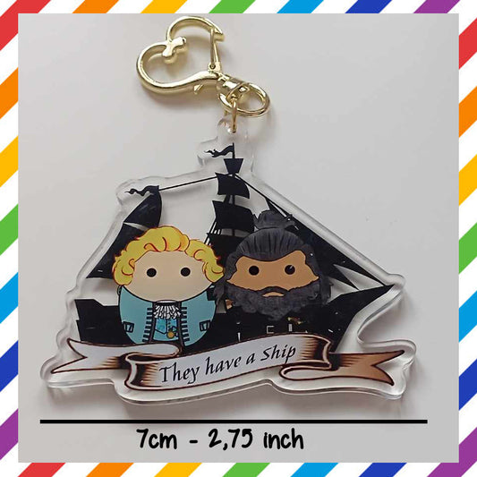 Our Flag Means Death Potato Acrylic Keychain