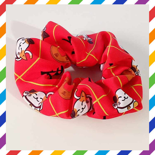 Scrunchy Lucky Maneki Neko  Potato by Zefkiel Noir