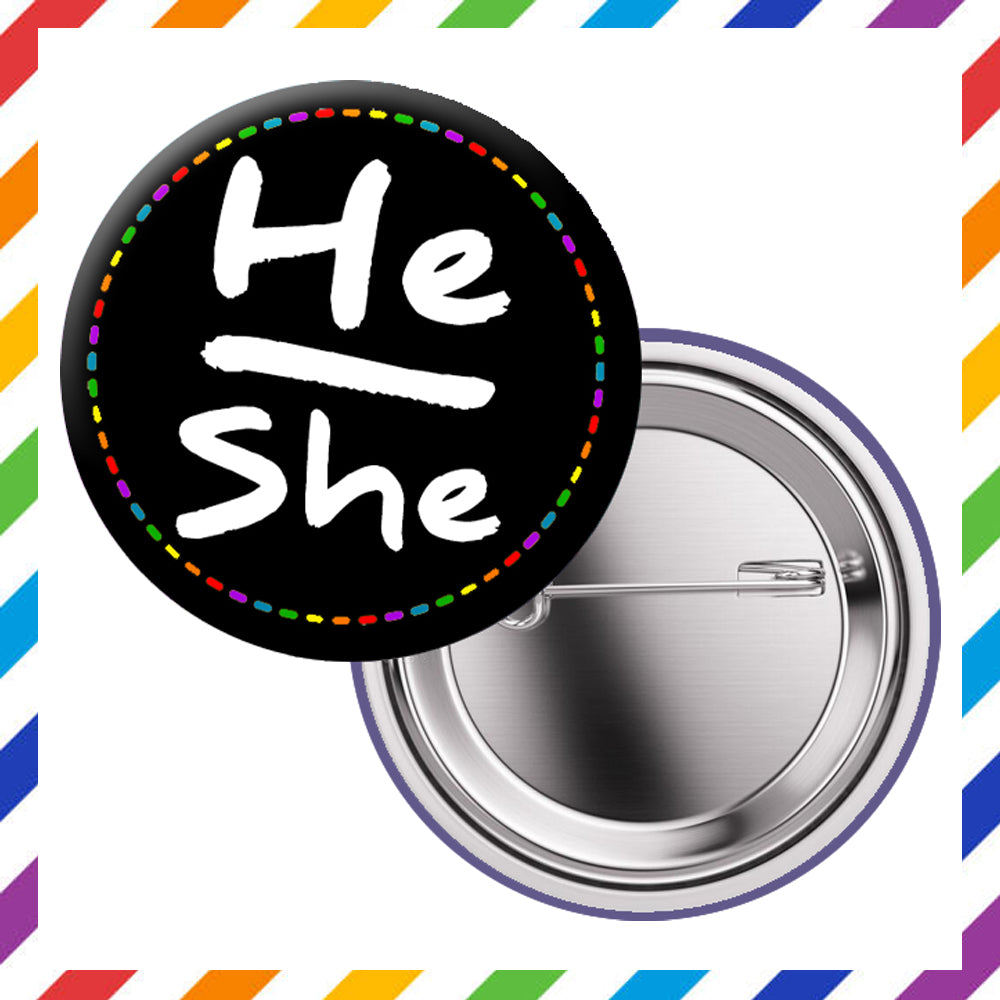 Pronouns - Brooch 3.8cm