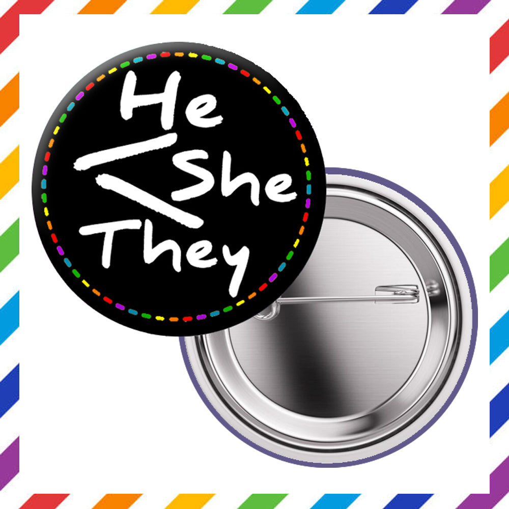 Pronouns - Brooch 3.8cm
