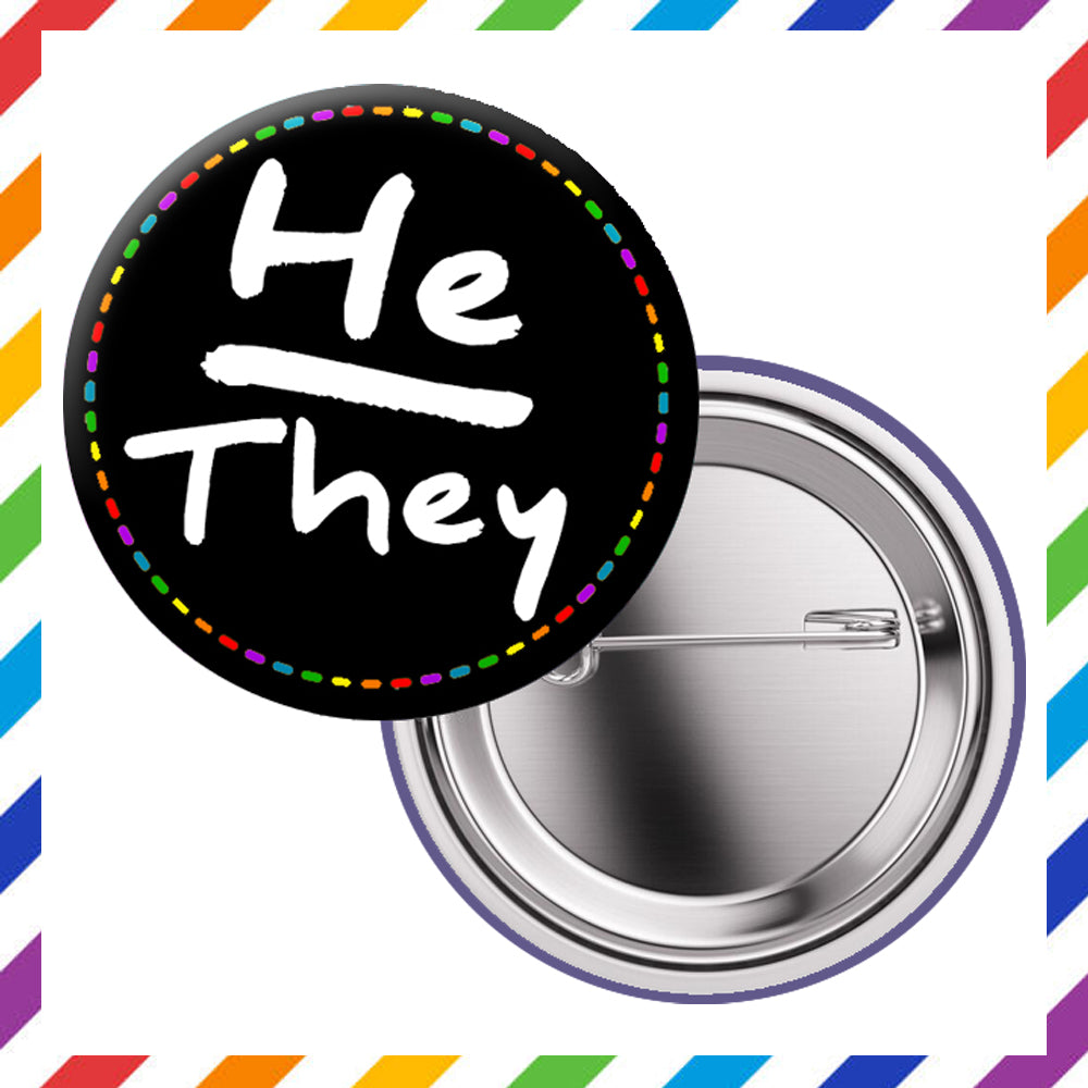 Pronouns - Brooch 3.8cm