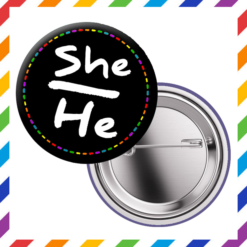 Pronouns - Brooch 3.8cm