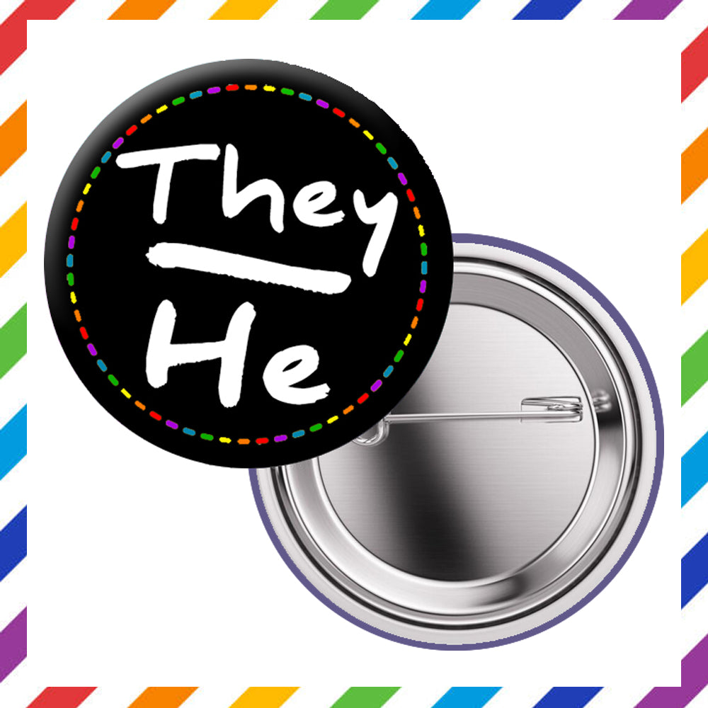 Pronouns - Brooch 3.8cm