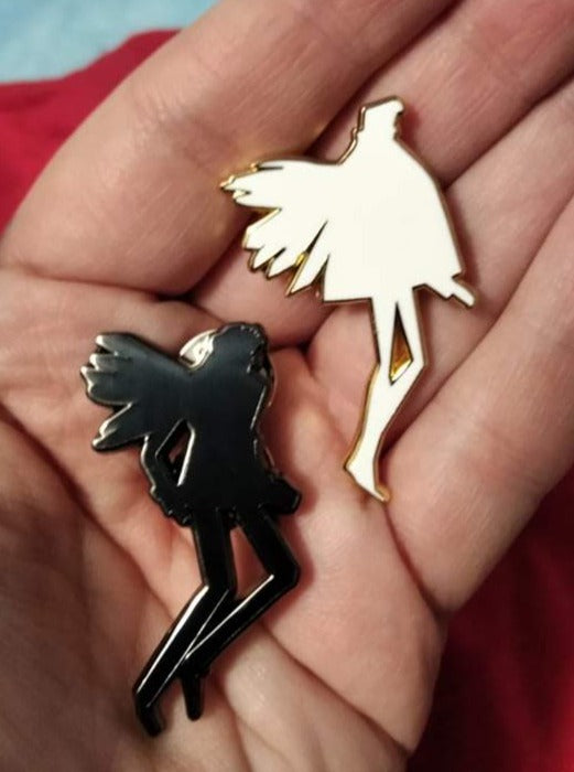 Hard Enamel Pins Intro Good Omens by Zefkiel Noir
