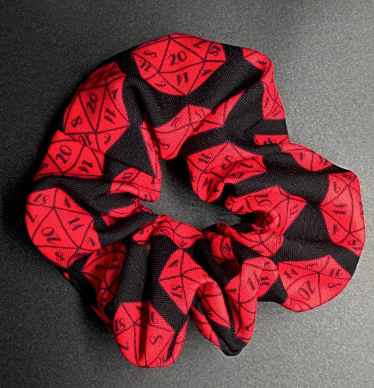 Scrunchy D20 by LadyGladia