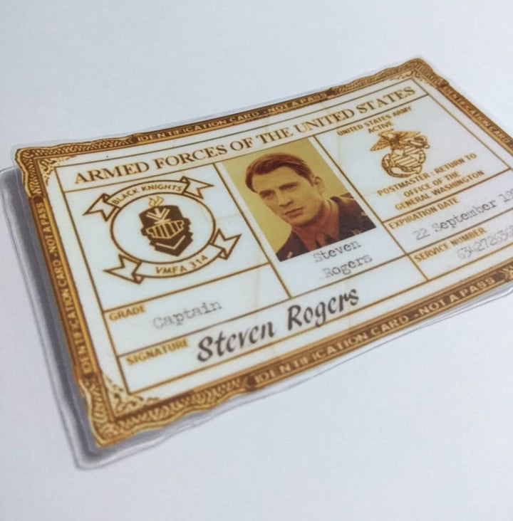 Steve Rogers card - Army - Fanmade