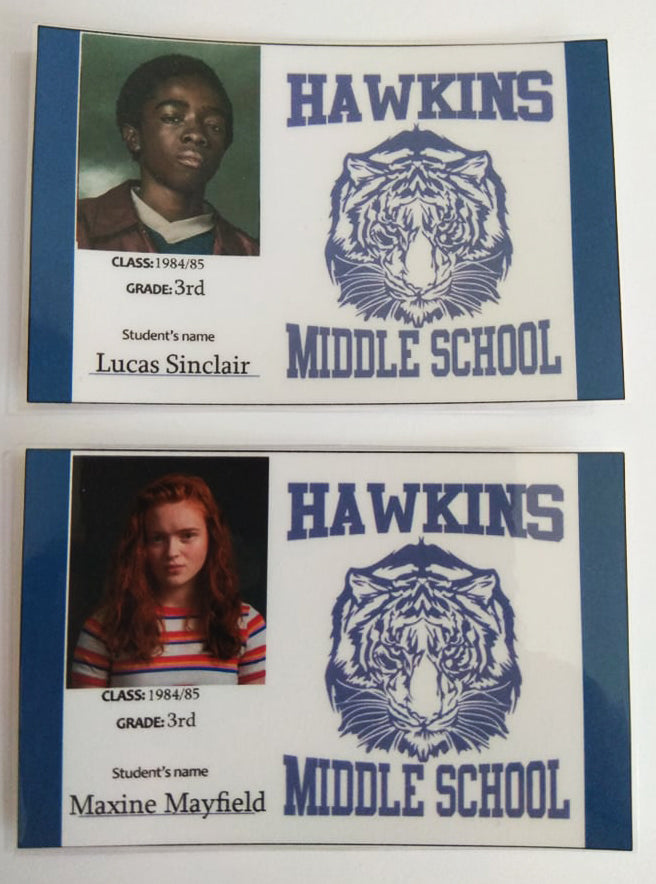 Stranger Things School Cards - Fanmade