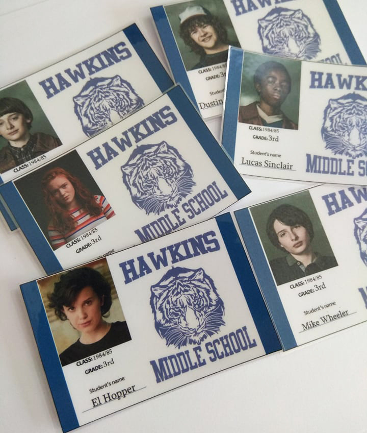 Stranger Things School Cards - Fanmade
