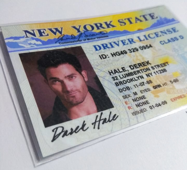 Derek Hale card - Fanmade