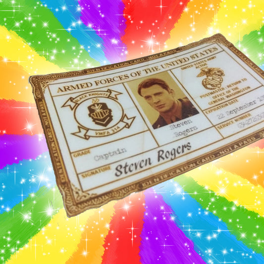 Tesserino Steve Rogers - Esercito - Fanmade