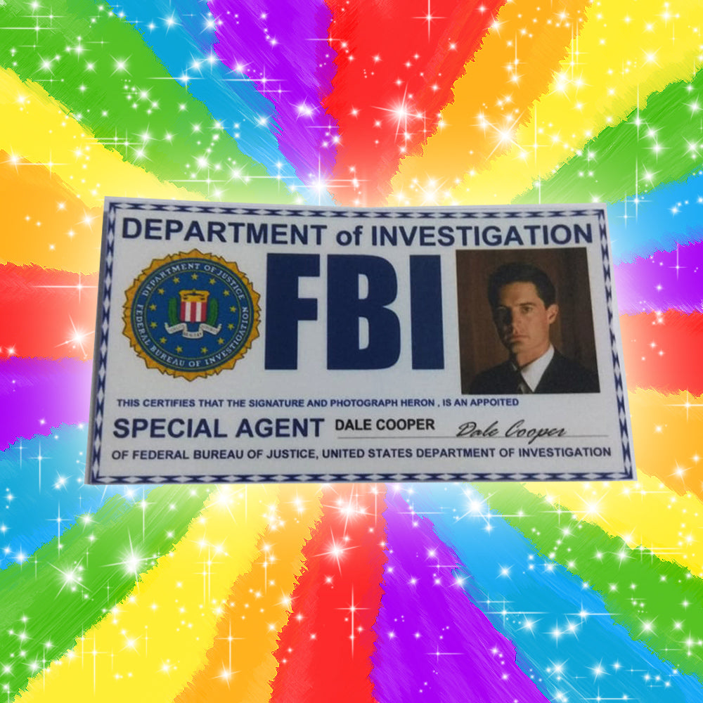 Dale Cooper card from Twin Peaks - Fanmade