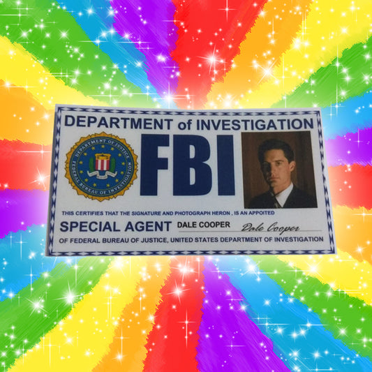 Dale Cooper card from Twin Peaks - Fanmade
