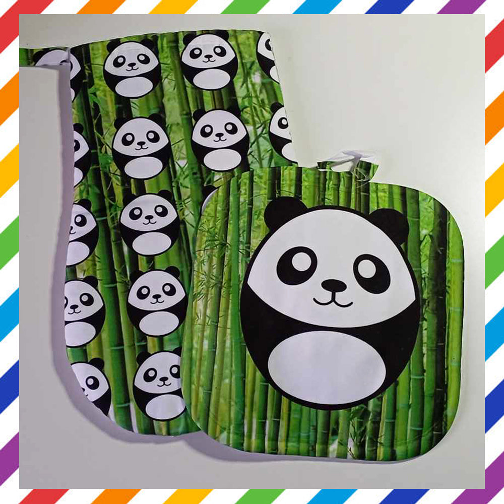 Potato Panda Glove and Pot Holder