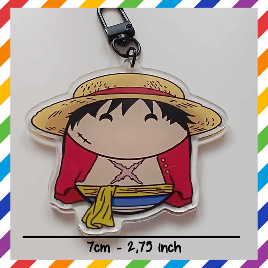 Luffy Potato Acrylic Keychain by Zefkiel Noir