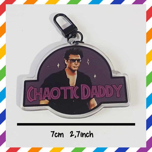 Chaotic Daddy acrylic keychain