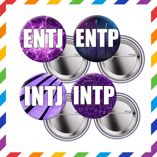 MBTI Personality Orientations Pins - Analysts