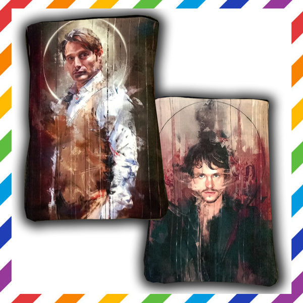 Hannibal and Will by Wisesnail - Padded Case