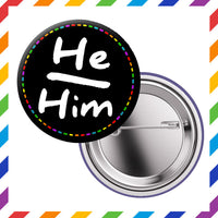 Pronouns - Brooch 3.8cm