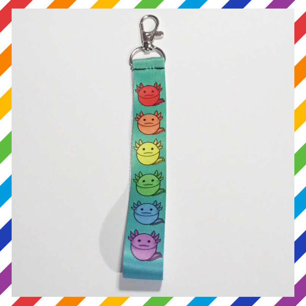 Lanyard con Axolot Arcobaleno