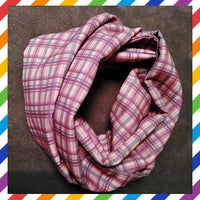 Ring Scarf with Tartan Print by Good Omens