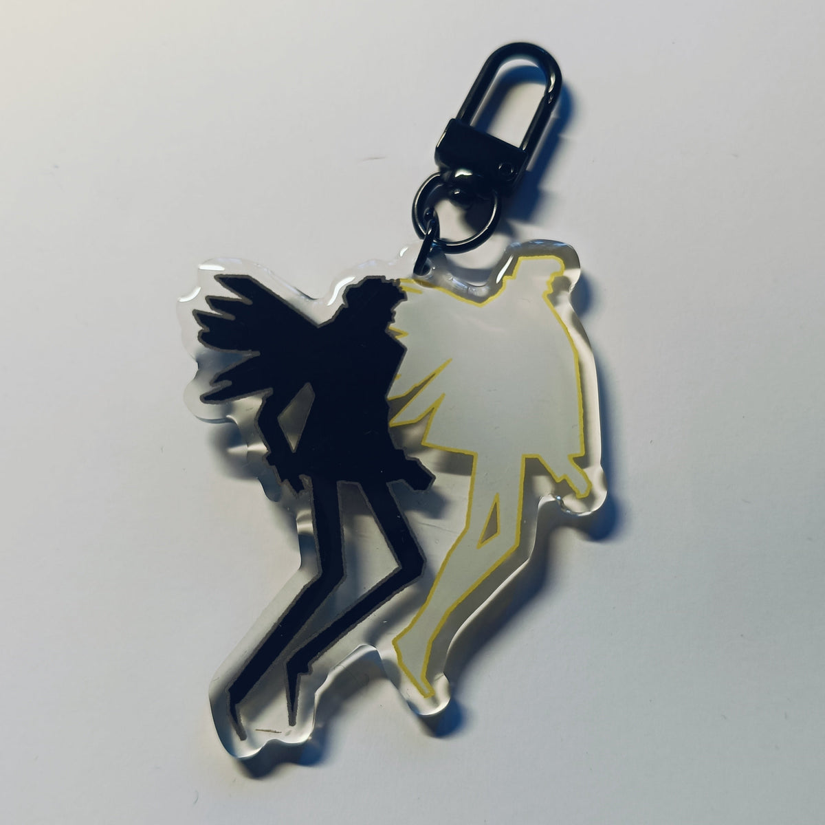 Good Omens acrylic key ring