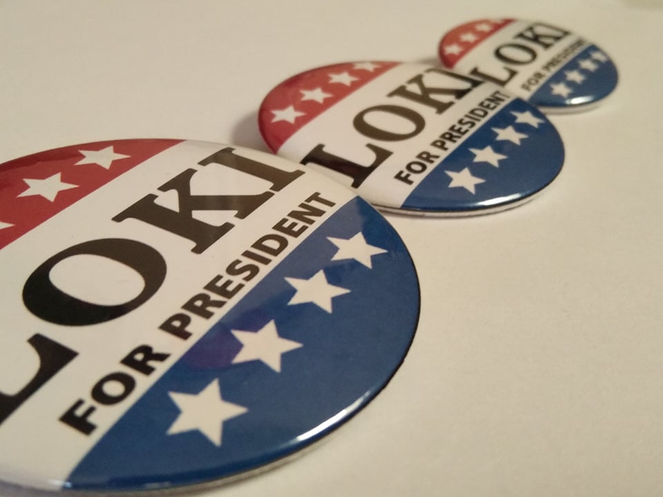 LOKI for PRESIDENT - Spilla/Magnete