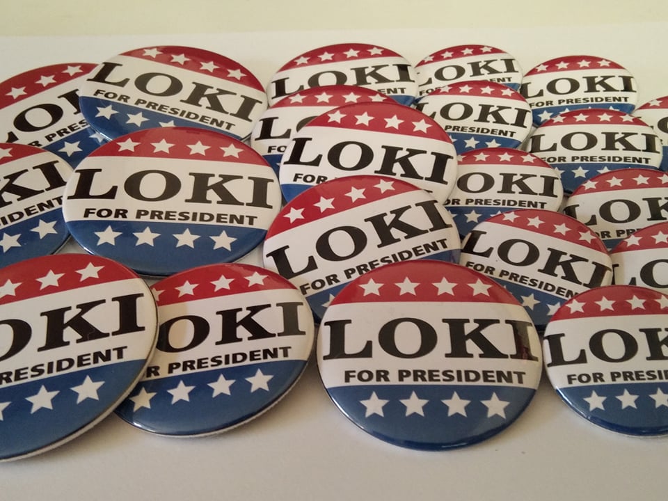 LOKI for PRESIDENT - Spilla/Magnete