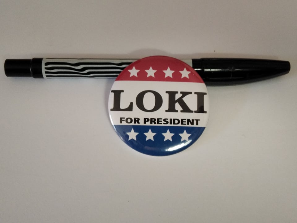 LOKI for PRESIDENT - Spilla/Magnete