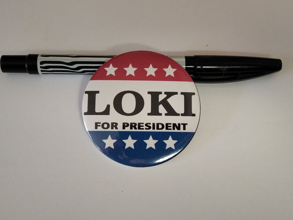 LOKI for PRESIDENT - Spilla/Magnete