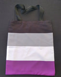 Borsa Tote Handmade Asexual Flag