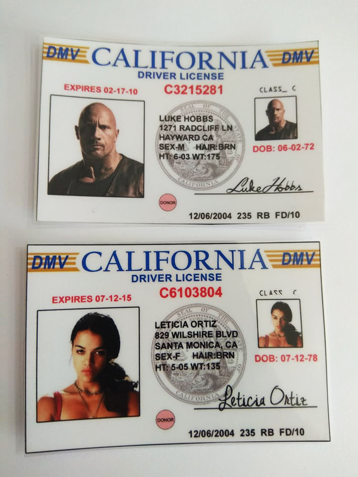 Fast and Furious card - Fanmade