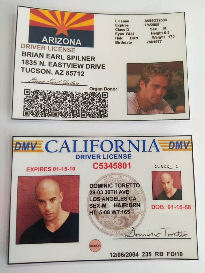 Fast and Furious card - Fanmade