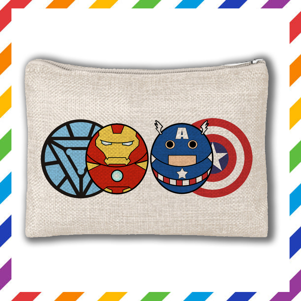 Potato Pencil Case Iron Man and Captain America