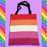 Handmade Lesbian Flag bag