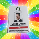 Tesserino Oliver Queen - The Harrow - Fanmade
