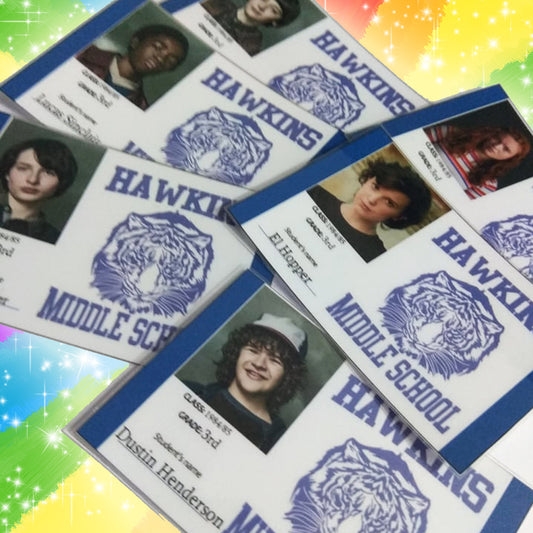 Stranger Things School Cards - Fanmade