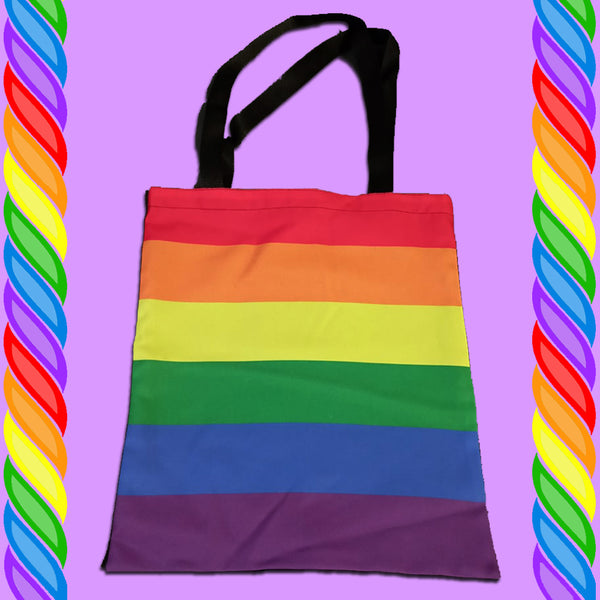 Handmade Gay Pride Flag Bag – Proiezioni Mentali Shop