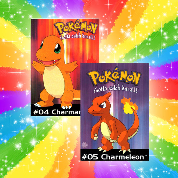 Cartoline da Collezione Pokemon Charmander/Charmeleon
