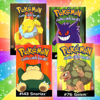 Collectable Postcards - Various Pokemon
